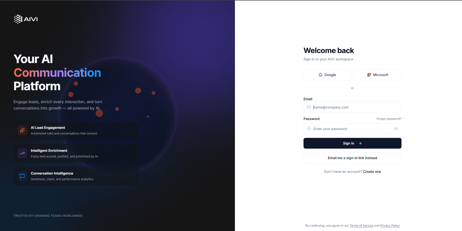 AIVI Enterprise Communication Portal