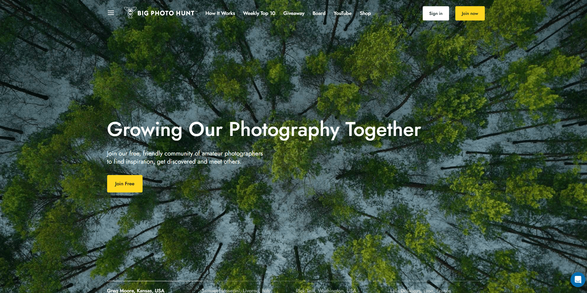 Big Photo Hunt Community Platform