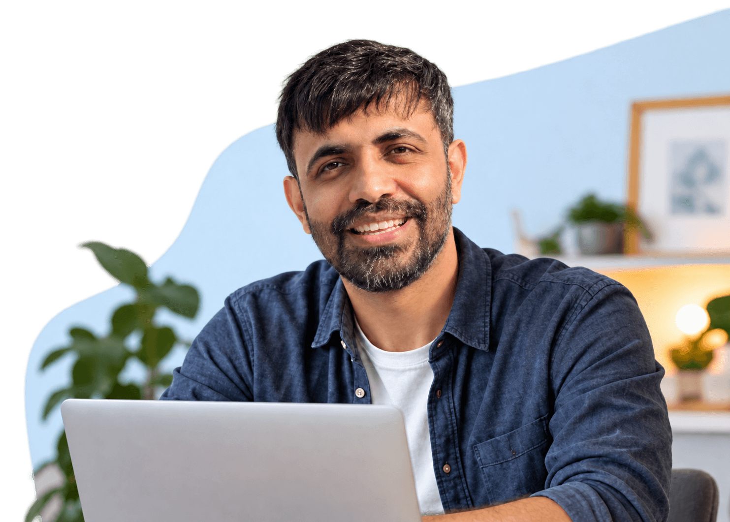 Illustrative portrait placeholder for the portfolio owner